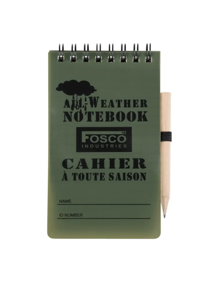 LIBRETA IMPERMEABLE CON LAPIZ FOSCO