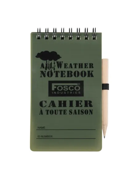 LIBRETA IMPERMEABLE CON LAPIZ FOSCO