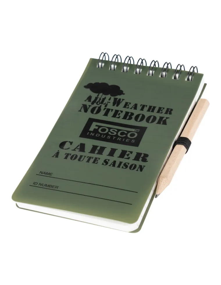 LIBRETA IMPERMEABLE CON LAPIZ FOSCO