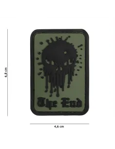 PARCHE PVC SKULL THE END VERDE 9027