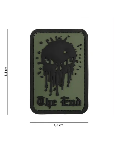 PARCHE PVC SKULL THE END VERDE 9027