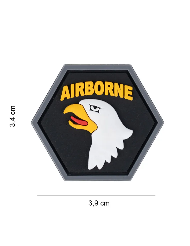 PARCHE PVC HEXAGON 101ST AIRBORNE 8061