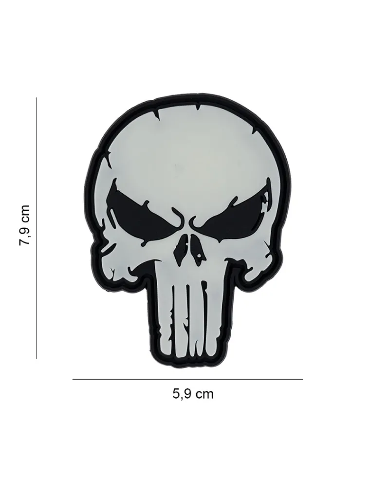 PARCHE PVC PUNISH SKULL GLOW 12014