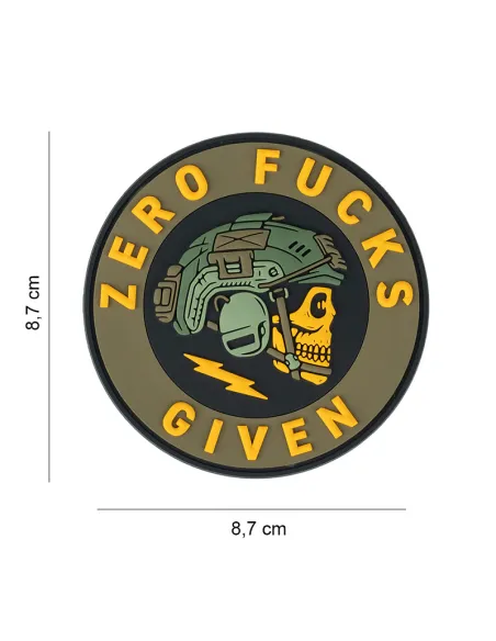 PARCHE PVC ZERO FUCKS GIVEN 8003