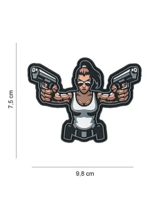 PARCHE PVC GUN GIRL 8010