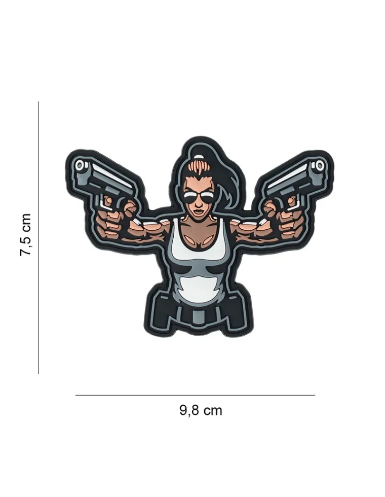 PARCHE PVC GUN GIRL 8010