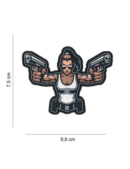 PARCHE PVC GUN GIRL 8010