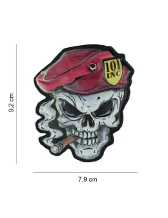 PARCHE PVC SKULL RED BERET 8042