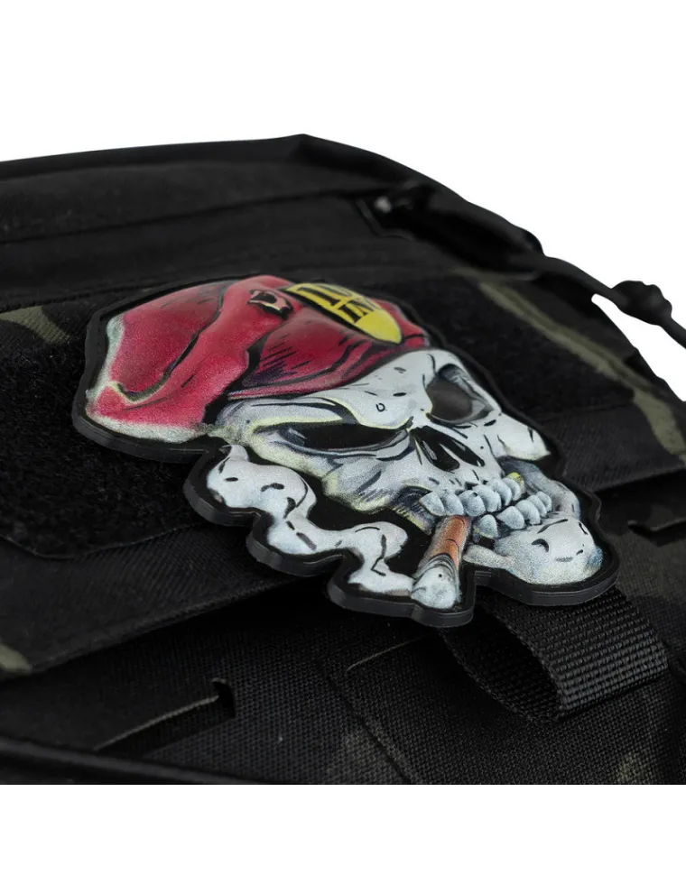 PARCHE PVC SKULL RED BERET 8042