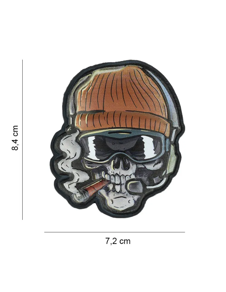 PARCHE PVC SKULL BEANIE WARRIOR 8045