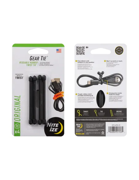 BRIDAS REUTILIZABLES NITE IZE 6 NEGRO
