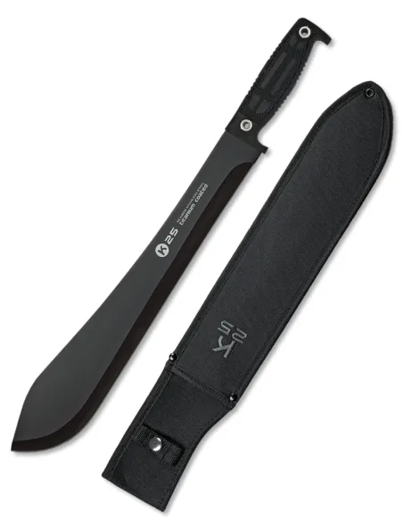 MACHETE K25 TACTICO CON FUNDA HOJA 36cm 31800