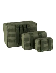 PACK 3 ORGANIZADORES MOLLE VERDE 2