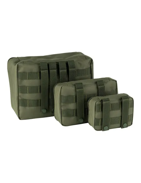 PACK 3 ORGANIZADORES MOLLE VERDE