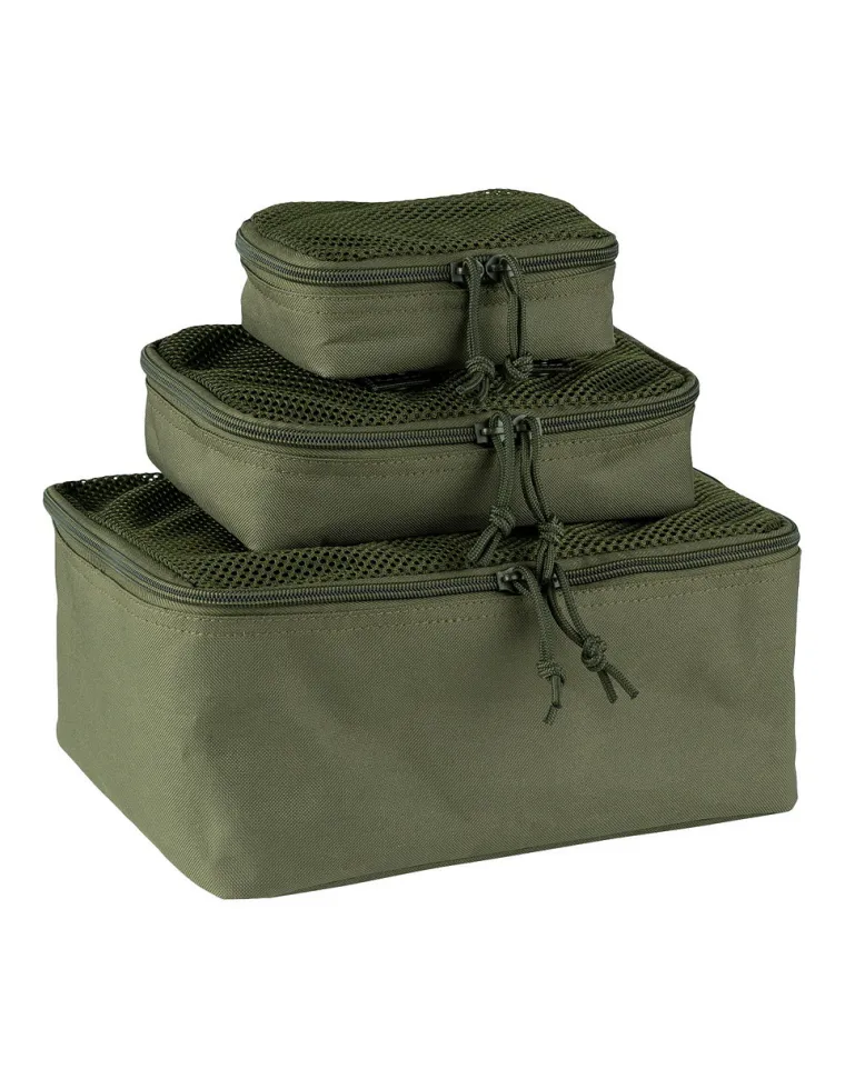 PACK 3 ORGANIZADORES MOLLE VERDE