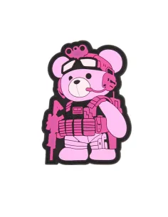 PARCHE PVC IW TEDDY TACTICO ROSA