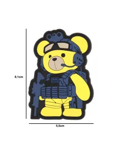 PARCHE PVC IW TEDDY TACTICO FLUORESCENTE 2