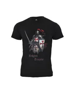 CAMISETA IMMORTAL CABALLEROS TEMPLARIOS NEGRA