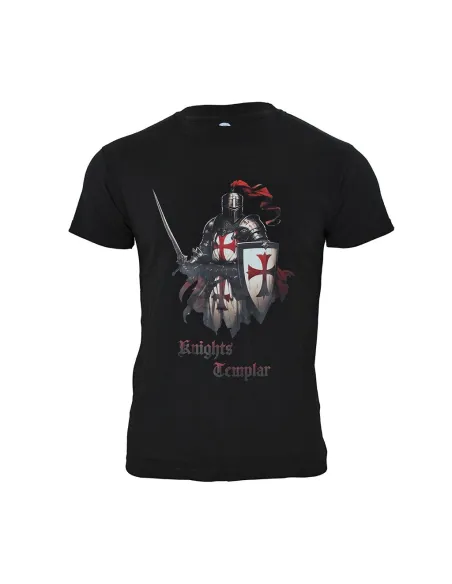 CAMISETA IMMORTAL CABALLEROS TEMPLARIOS NEGRA