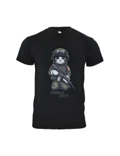 CAMISETA IMMORTAL COMBAT KITTY NEGRA