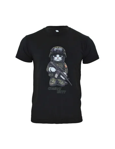 CAMISETA IMMORTAL COMBAT KITTY NEGRA