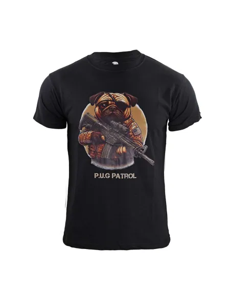 CAMISETA IMMORTAL PUG PATROL NEGRA