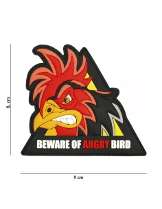 PARCHE PVC BEWARE OF ANGRY BIRD 5122