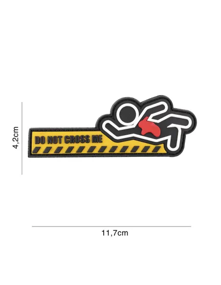 PARCHE PVC DO NOT CROSS ME 5126
