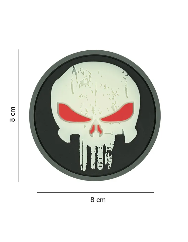 PARCHE PVC PUNISHER RED EYES GLOW 8001