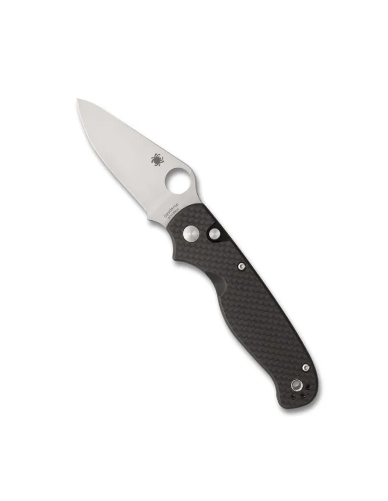 NAVAJA SPYDERCO BUTTON UP CARBON