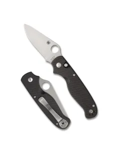 NAVAJA SPYDERCO BUTTON UP CARBON 2