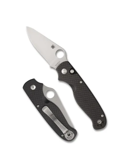 NAVAJA SPYDERCO BUTTON UP CARBON