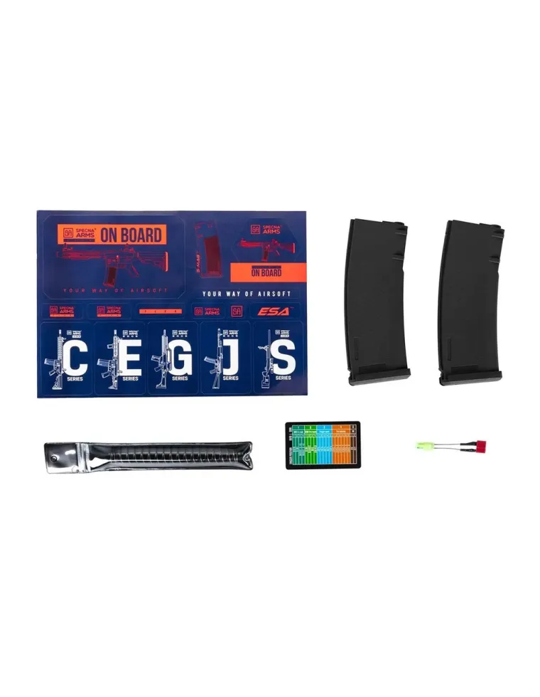 SPECNA ARMS SA-F05-RL FLEX GEN2 HAL ETU BRUSHLESS LIGHT OPS STOCK NEGRO AIRSOFT