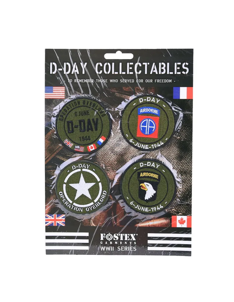 SET 4 PARCHES D-DAY
