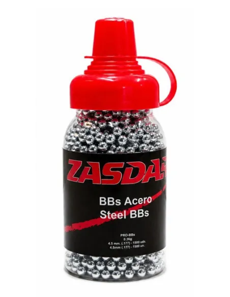 BOTE 1500 BALINES ACERO BB 4,5mm ZASDAR