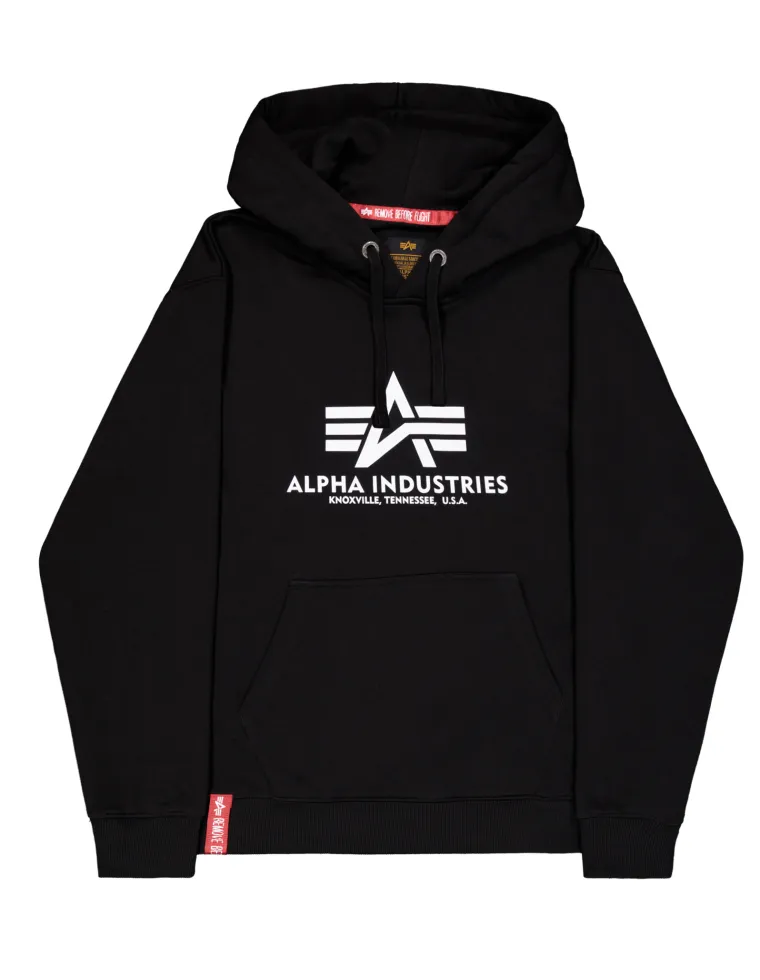 SUDADERA CAPUCHA ALPHA IND. NEGRA M