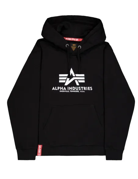 SUDADERA CAPUCHA ALPHA IND. NEGRA M