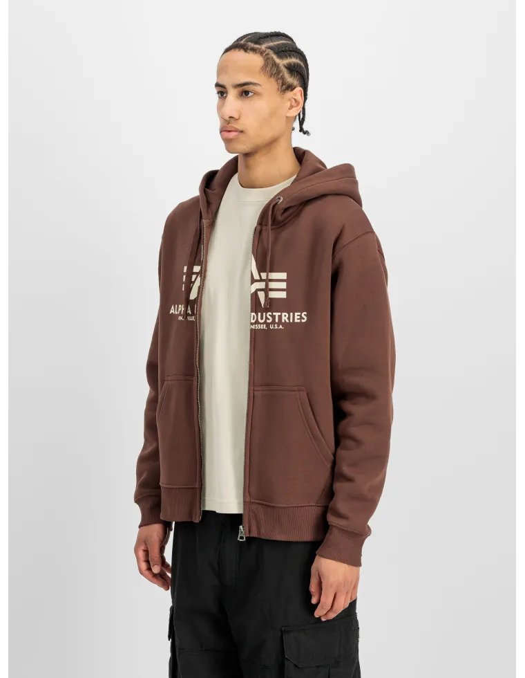 SUDADERA CAPUCHA ALPHA MARRON
