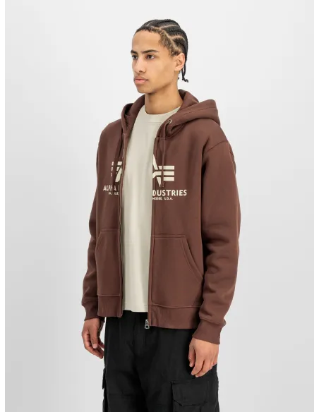 SUDADERA CAPUCHA ALPHA MARRON