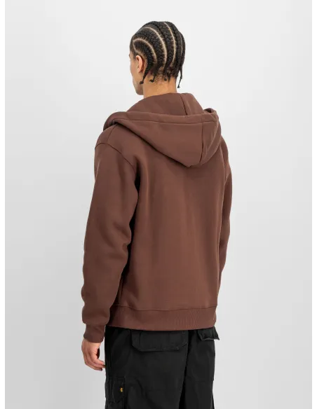 SUDADERA CAPUCHA ALPHA MARRON