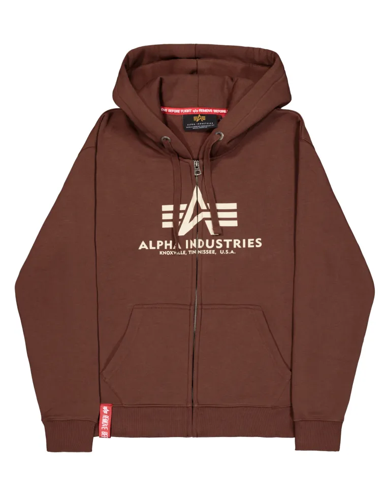 SUDADERA CAPUCHA ALPHA MARRON L