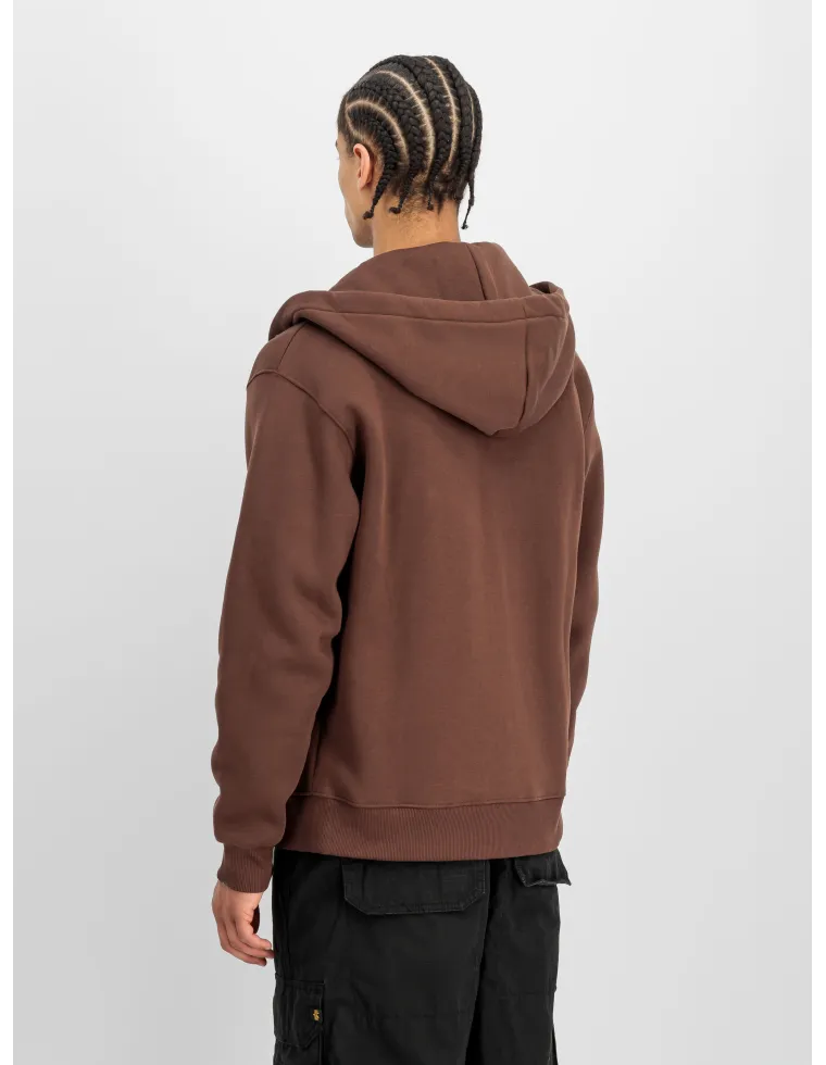SUDADERA CAPUCHA ALPHA MARRON XL