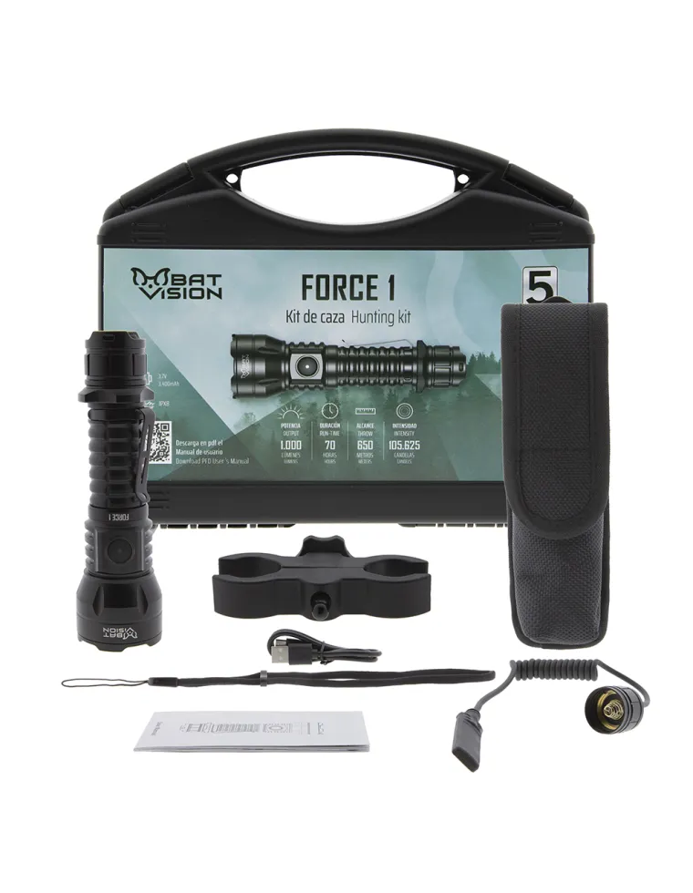 LINTERNA B-VISION FORCE ONE KIT CAZA