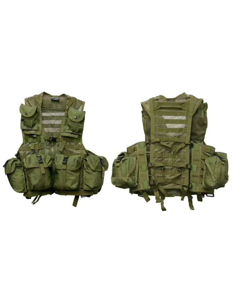 CHALECO MODULAR CINTAS VERDE