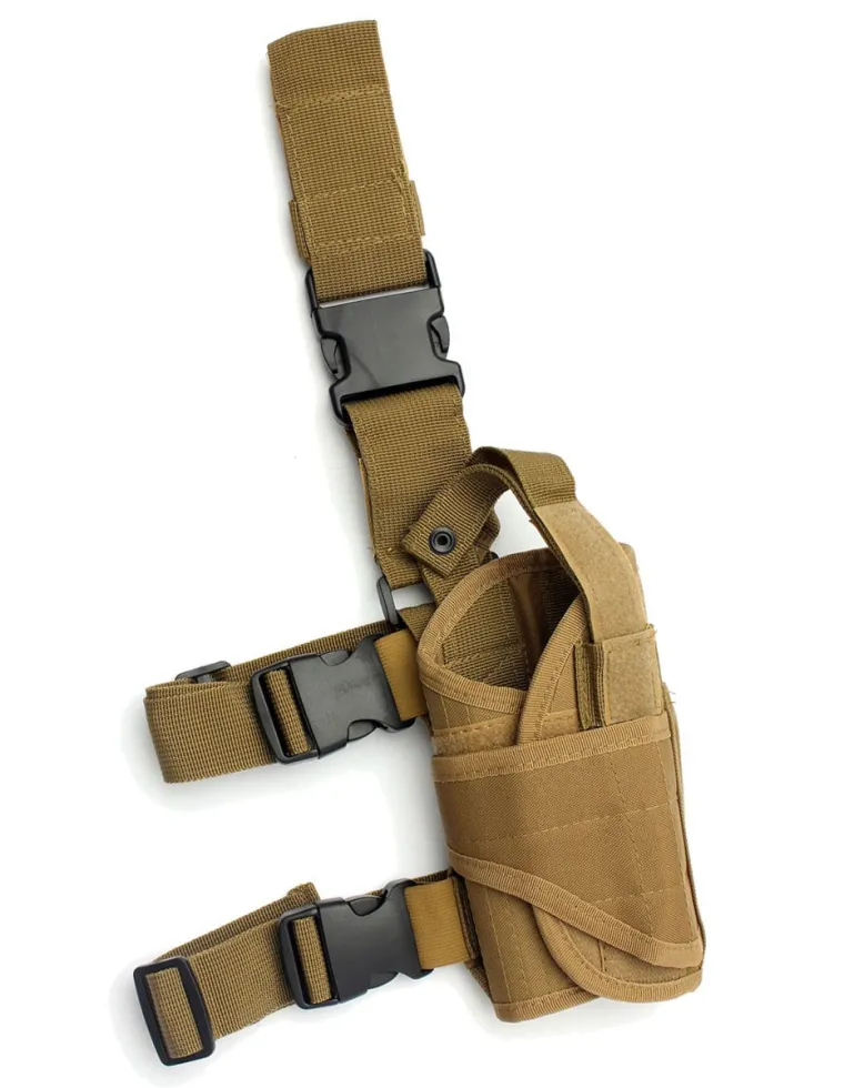 FUNDA PISTOLA TACTICA TAN AJUSTABLE