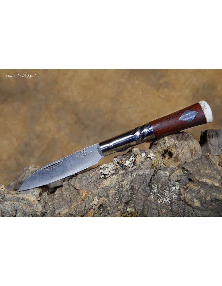 NAVAJA TARAMUNDI PLATA PEQUEÑA COCOBOLO