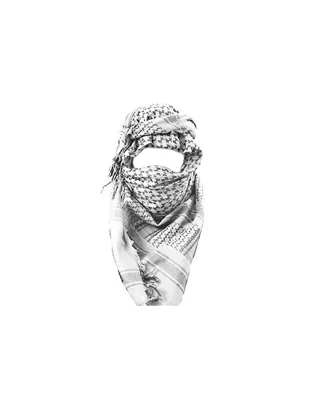 PAÑUELO PALESTINO BLANCO/NEGRO