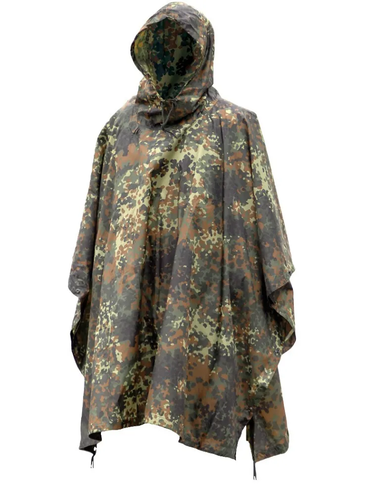 PONCHO RIPSTOP FLECKTARN MILT