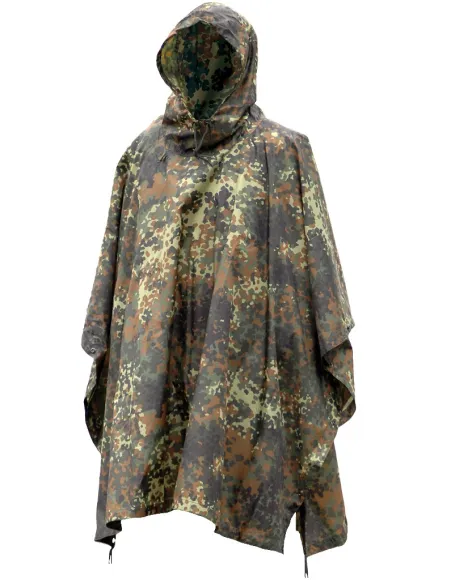 PONCHO RIPSTOP FLECKTARN MILT