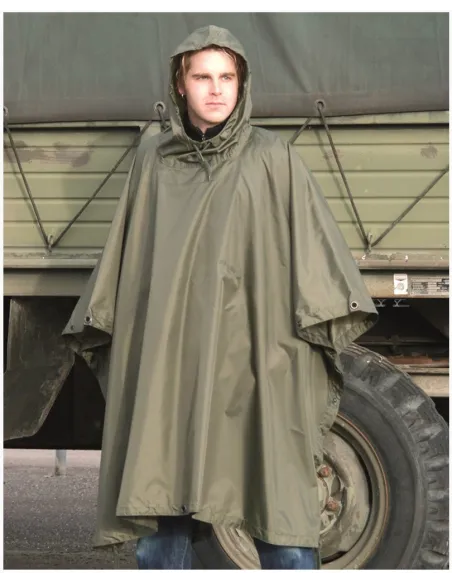 PONCHO RIPSTOP VERDE MILT